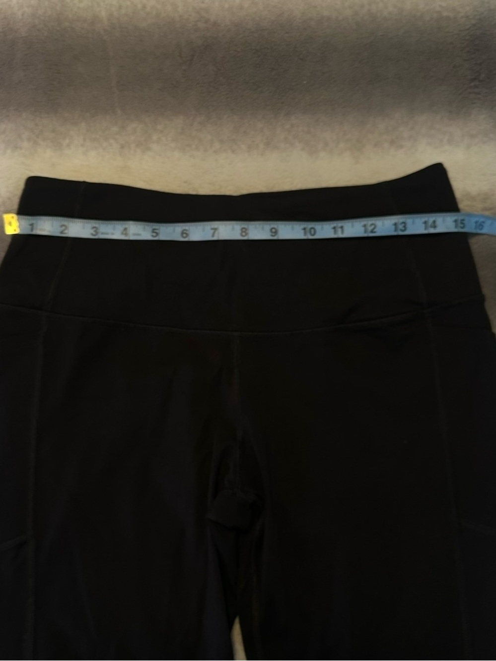 Victoria Sport Knockout High Waist 7/8 Leggings Black Pockets L - Picture 9 of 11
